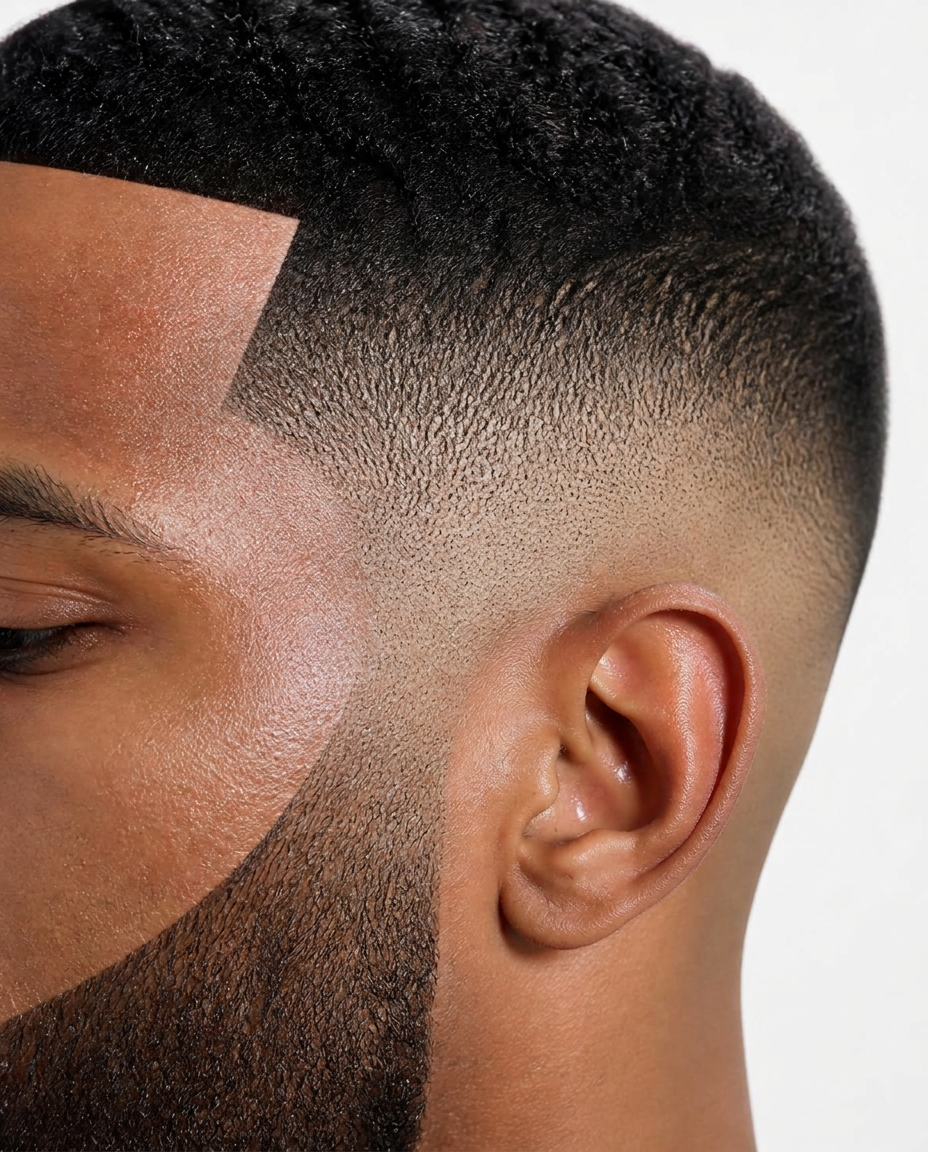 Razor-sharp mid fade with a crisp line-up